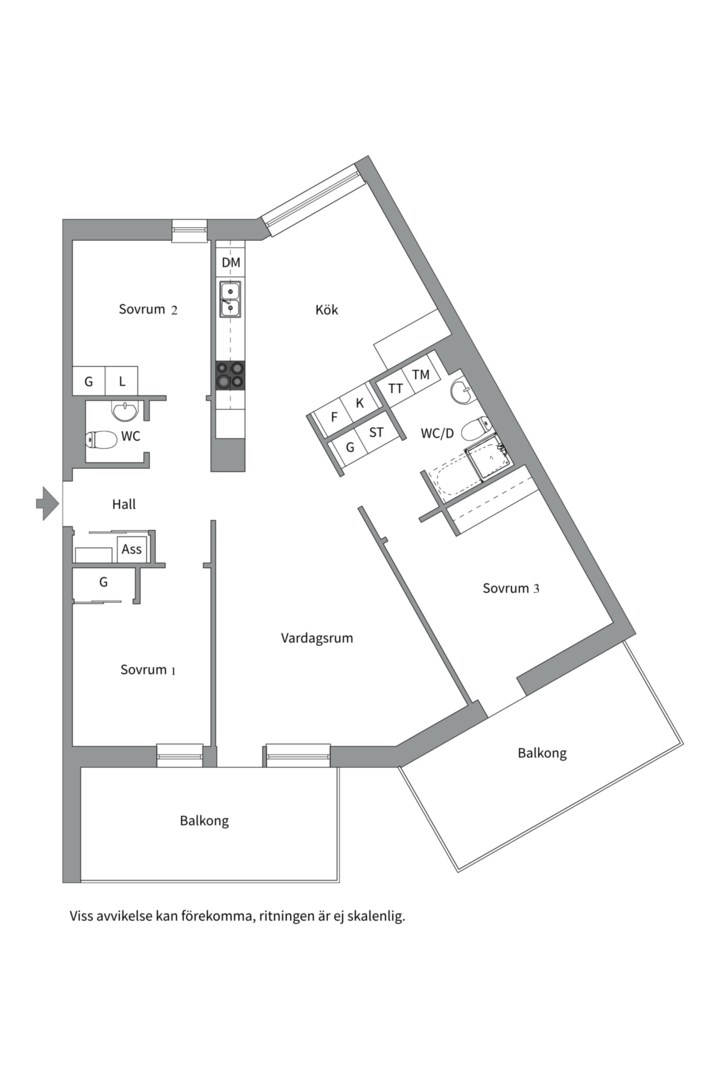 Planlösning från Torgny Segerstedts allé 52, Till salu i Rosendal, Uppsala