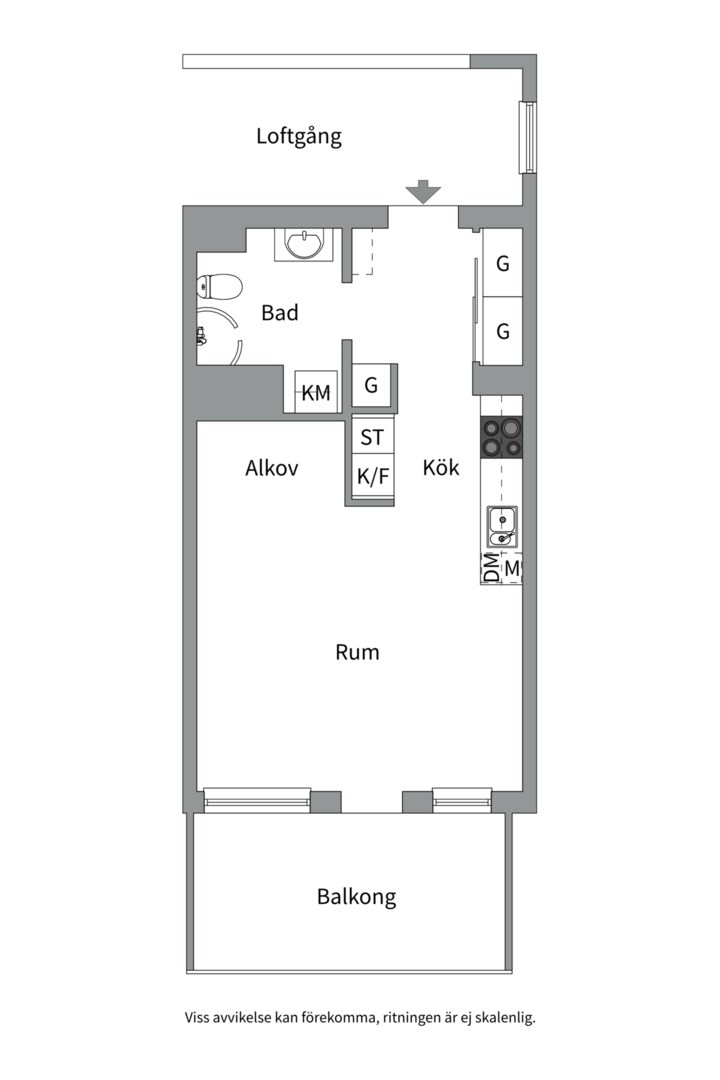 Planlösning från Industrigatan 21, Såld i Kungsängen, Uppsala