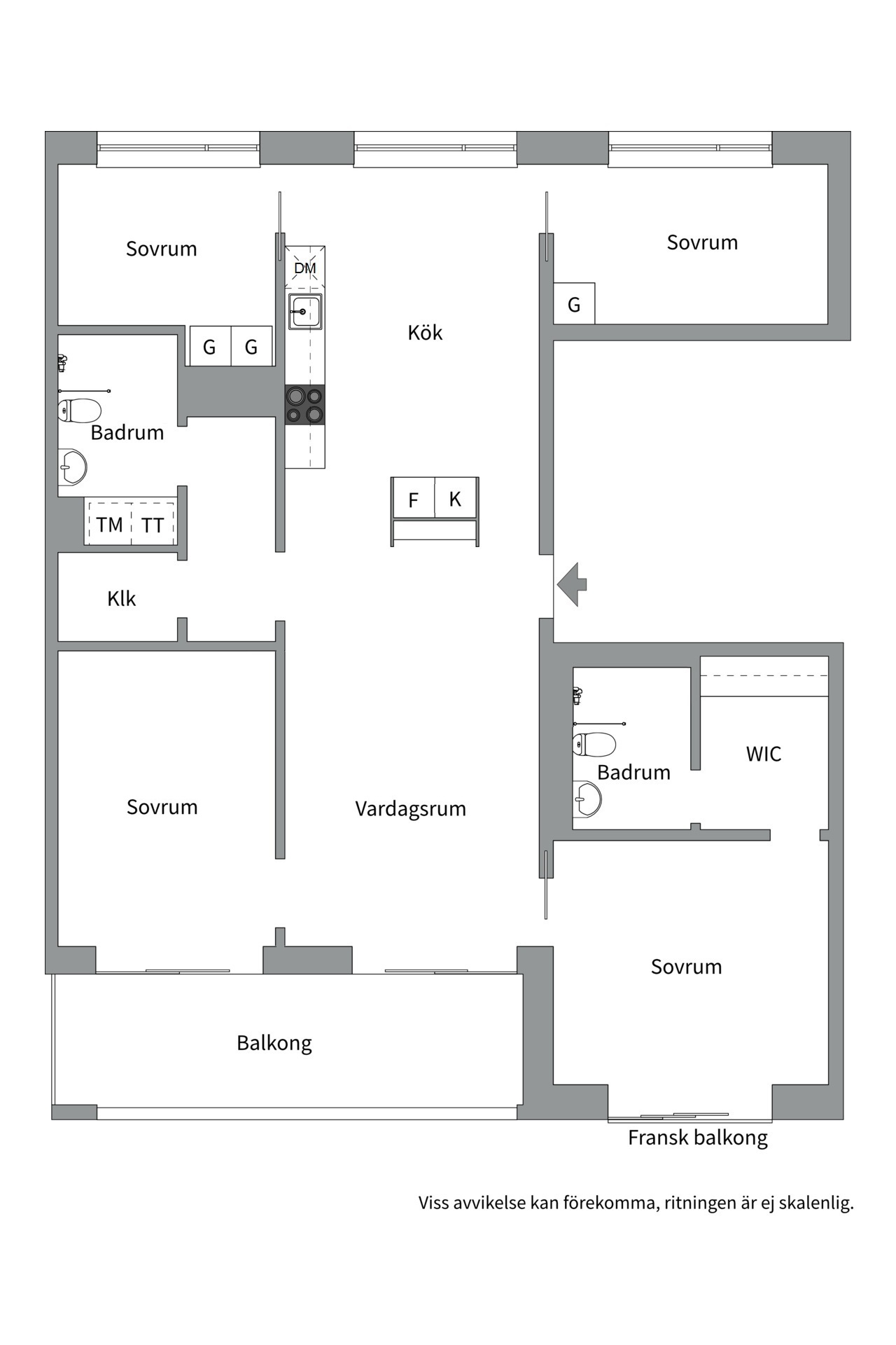 Bostadsbild från Orgelgatan 13, Såld i Kapellgärdet, Uppsala