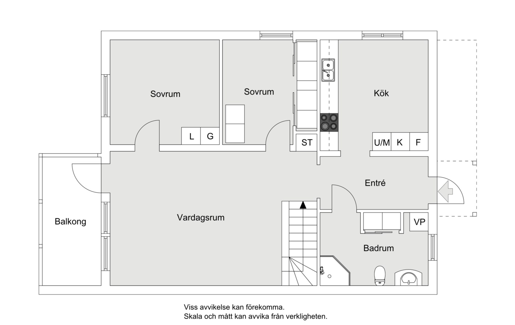 Planlösning från Talluddsvägen 5B, Såld i Björknäs, Nacka