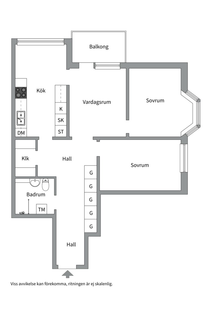 Planlösning från Alphyddevägen 9, Såld i , Nacka