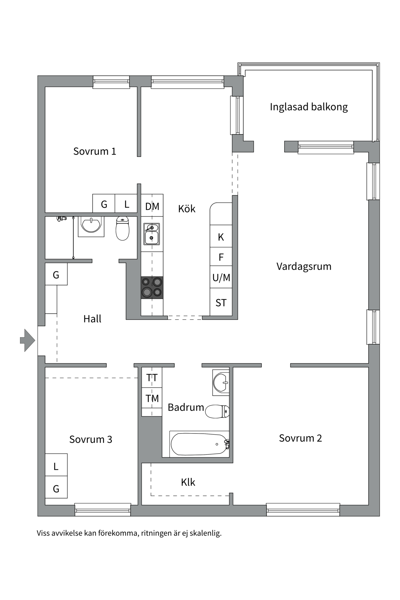 Bostadsbild från Topeliusgatan 8, Såld i Nyby, Uppsala