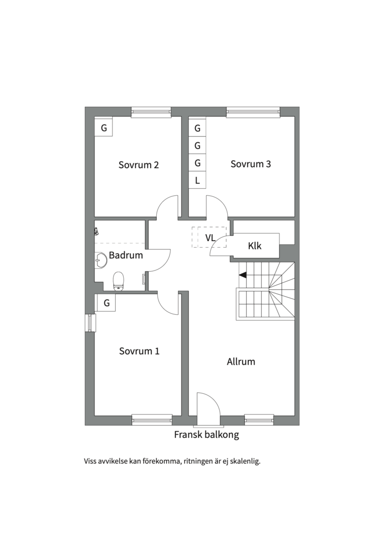 Planlösning från Tollare Ängsväg 25, Såld i Tollare, Nacka
