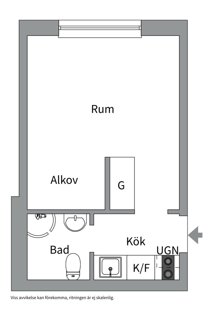 Planlösning från Hjalmar Brantingsgatan 8 B, Såld i Fålhagen, Uppsala
