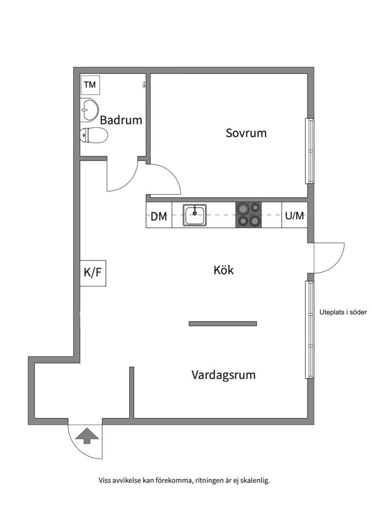 Planlösning från Ljuskärrsvägen 11, Såld i Saltsjöbaden, Nacka