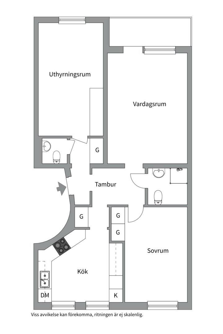 Bostadsbild från Byggmästargatan 13B, Såld i Salabacke, Uppsala
