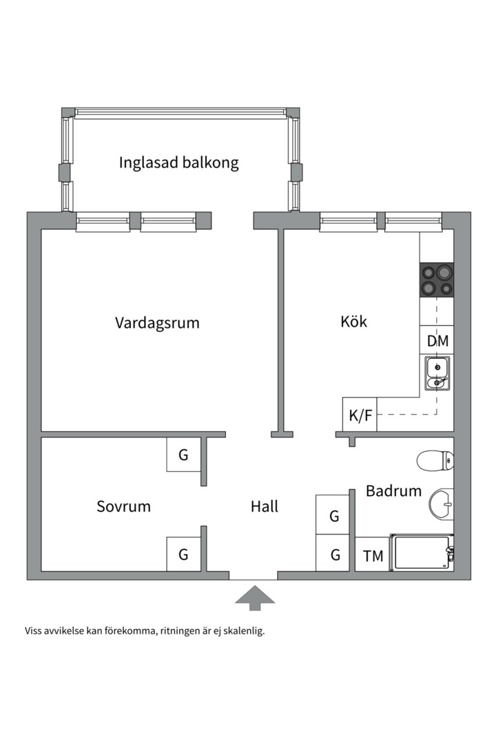 Planlösning från Ormingeringen 74, 2tr, Såld i Västra Orminge, Nacka