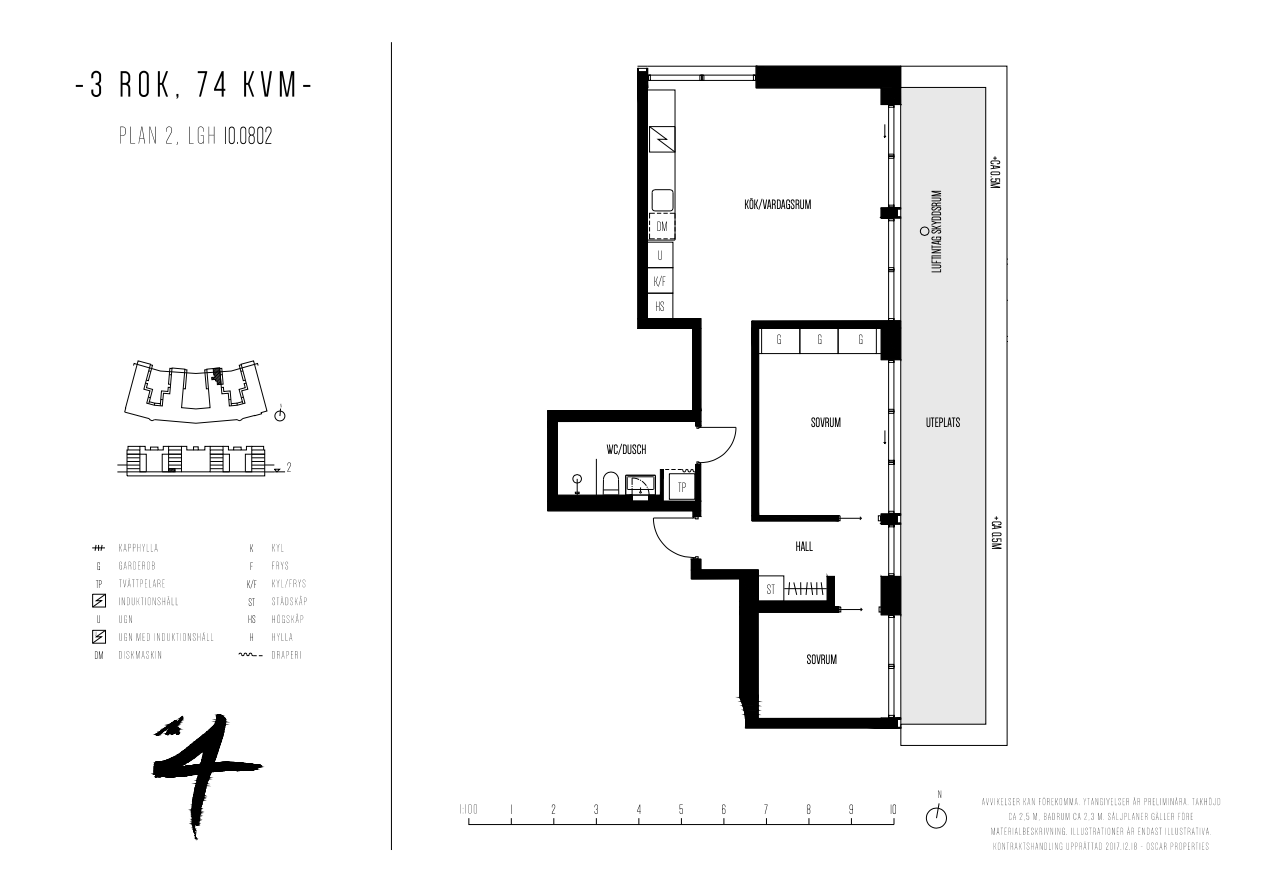 Planlösning från Fabrikörvägen 4B, Såld i Nacka Strand, Nacka