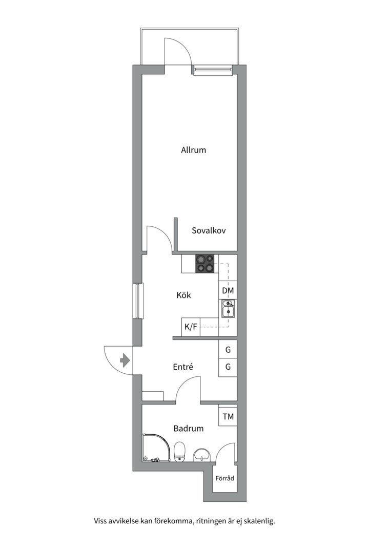Planlösning från Värmdövägen 629, Såld i Björknäs, Nacka