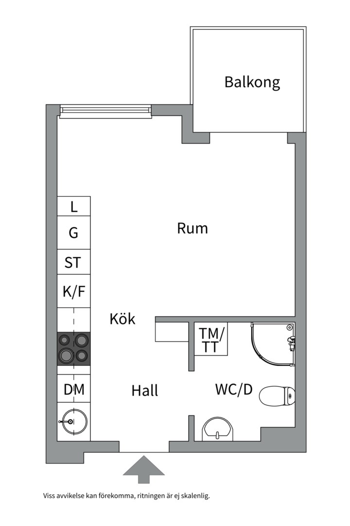 Bostadsbild från Petterslundsgatan 14 E, Såld i Fålhagen, Uppsala