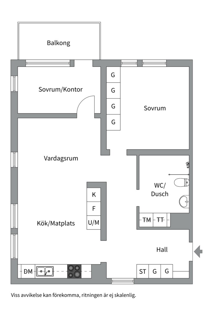 Planlösning från Ursula Printz gata 2, Såld i Porslinskvarteren, Värmdö