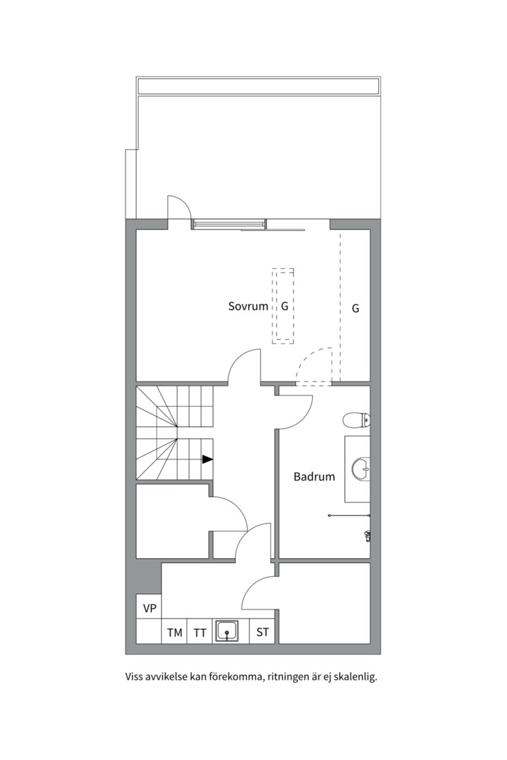 Planlösning från Utskogsvägen 63, Såld i Skuru, Nacka