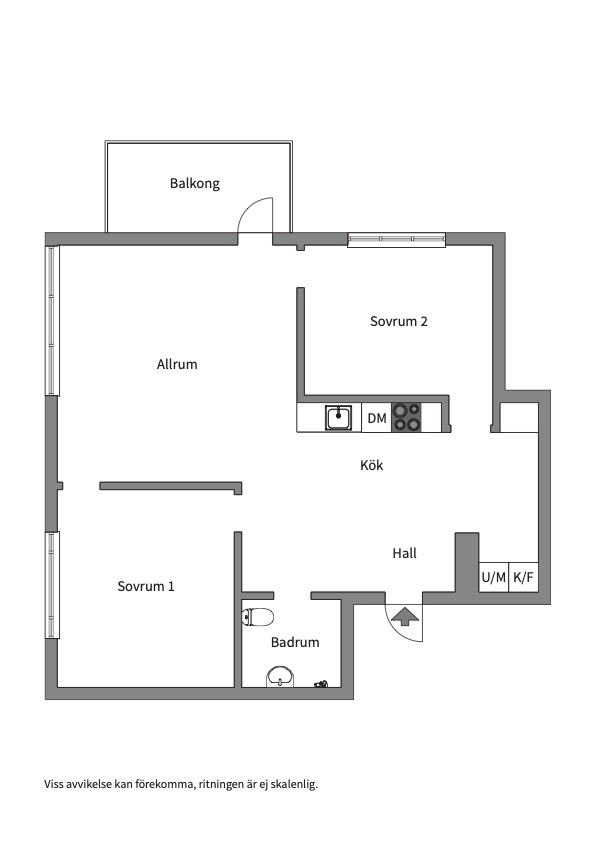 Planlösning från Augustendalsvägen 28, Såld i Nacka Strand, Nacka