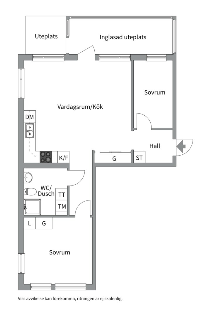 Planlösning från Josef Ekbergs Gränd 2, Såld i Porslinskvarteren, Värmdö