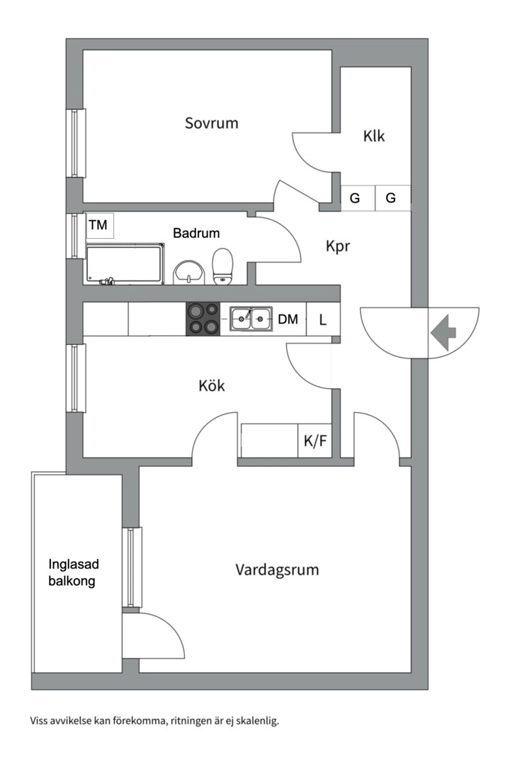 Planlösning från Beckasinvägen 30, Såld i Saltängen, Nacka