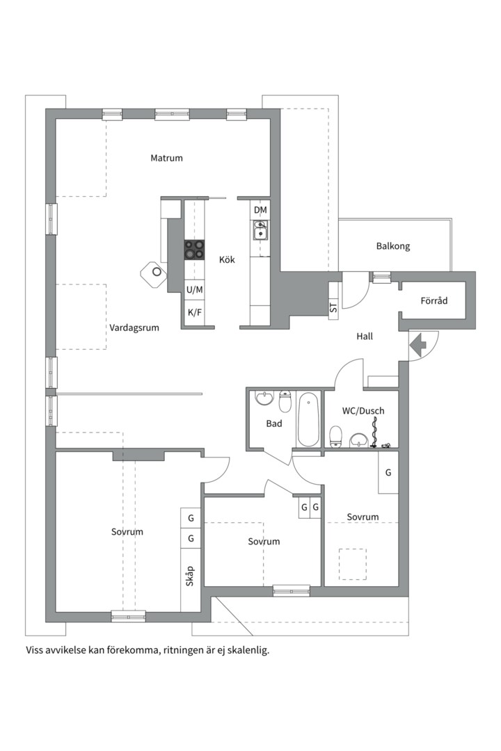 Bostadsbild från Vindhemsgatan 32 B, Såld i Luthagen, Uppsala