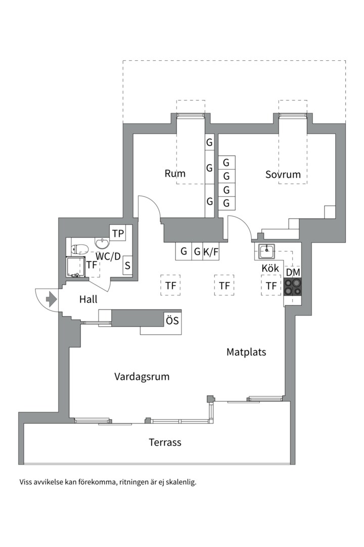 Planlösning från Sankt Eriksgatan 1, 6tr, Såld i Kungsholmen - Norr Mälarstrand, Stockholm