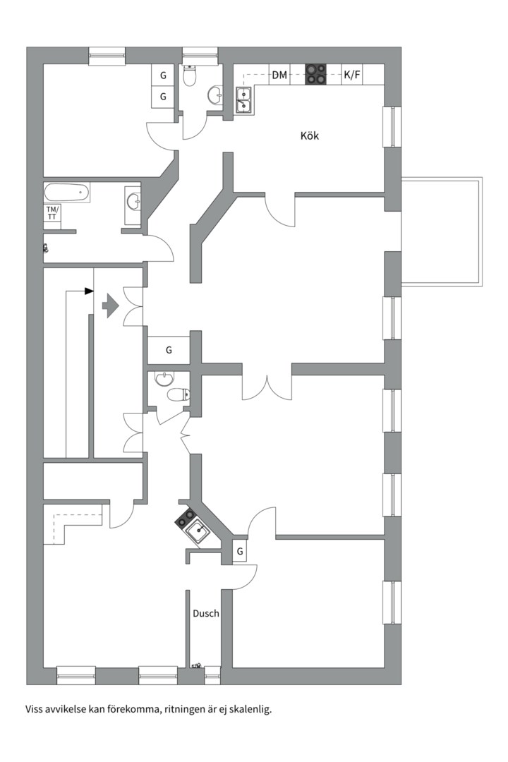 Planlösning från S:t Johannesgatan 3B, Såld i Centrum, Uppsala