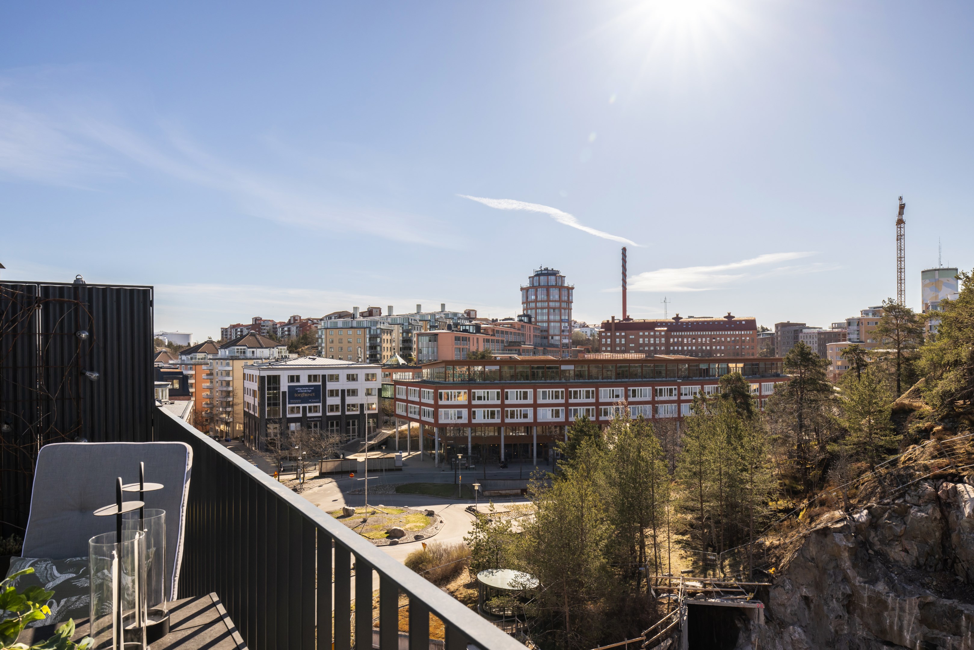 Bostadsbild från Fabrikörvägen 4D, takterrass., Såld i Nacka Strand, Nacka