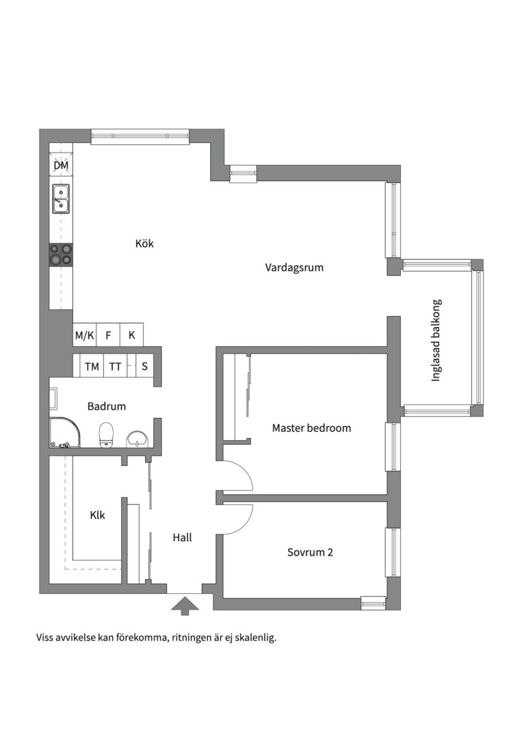 Planlösning från Ekgränd 1, 13/13 tr, Såld i Ekudden, Nacka