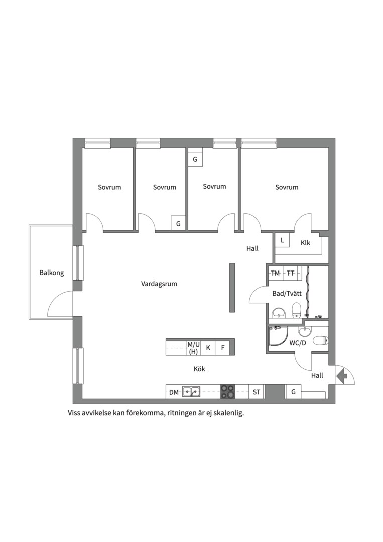Planlösning från Tollare Ängsväg 24, 1 tr, Såld i Tollare, Nacka