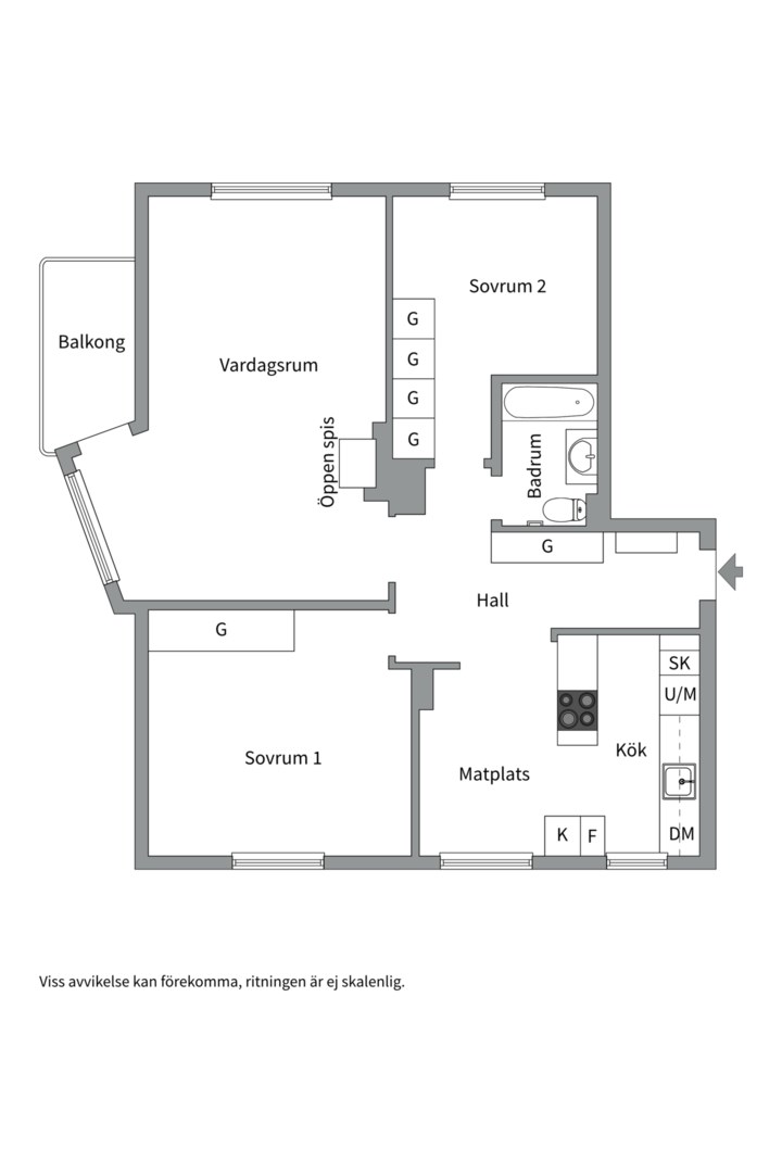 Planlösning från Salabacksgatan 9B, Såld i Salabacke, Uppsala