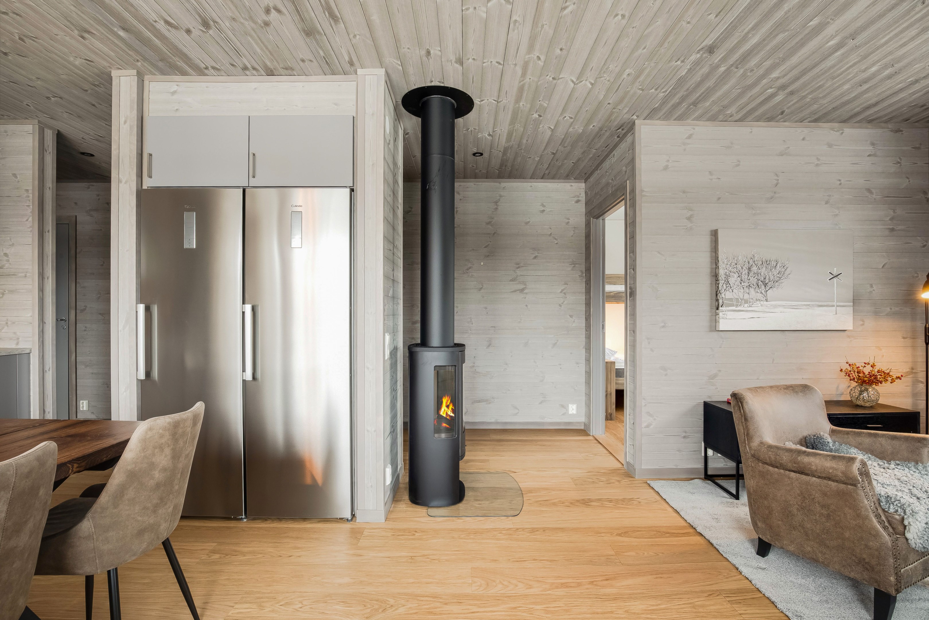 En kamin piggar alltid upp.