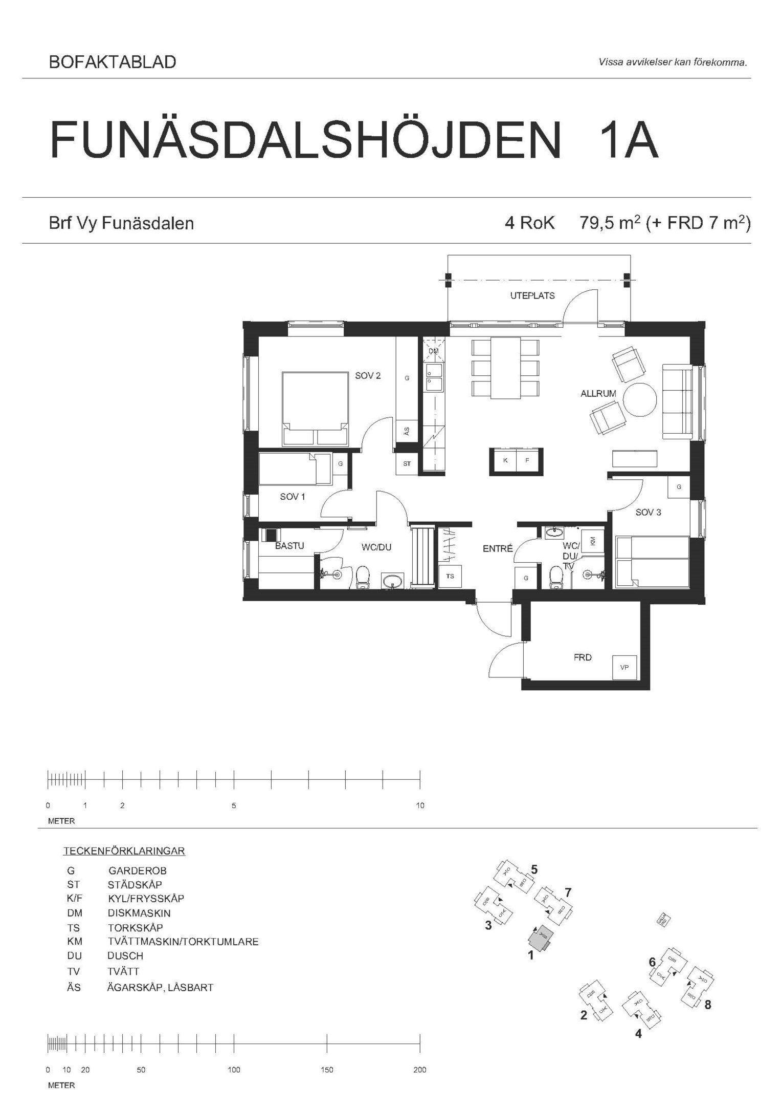 Planritning 1A, markplan.