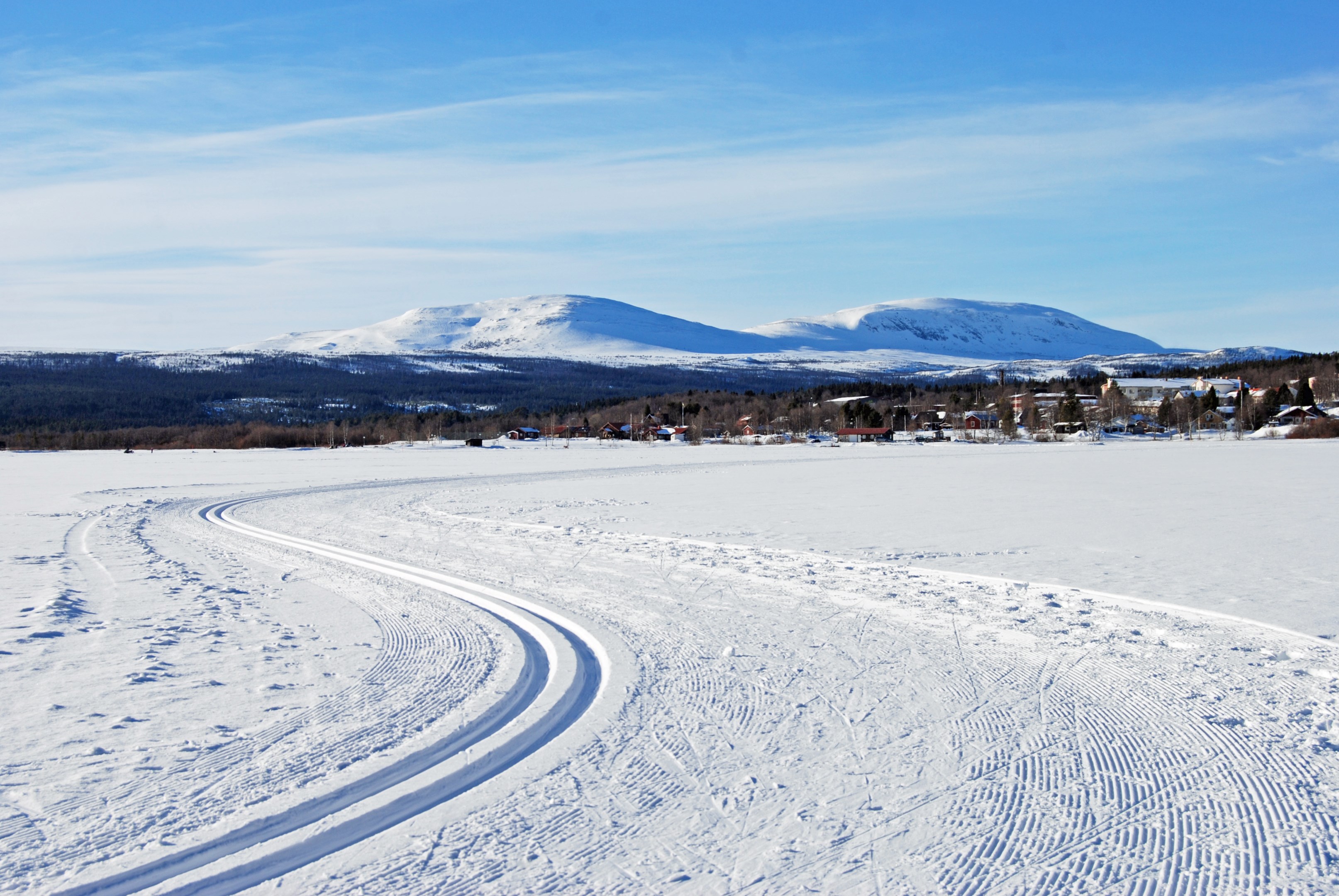 Fina spår även nere på sjön.
