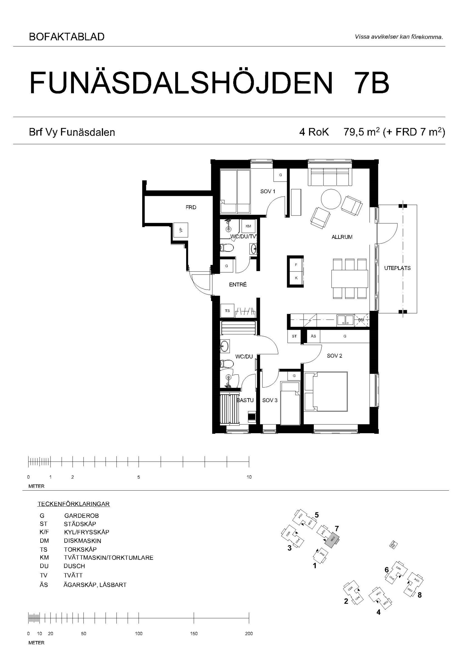 Planritning 7B, markplan.