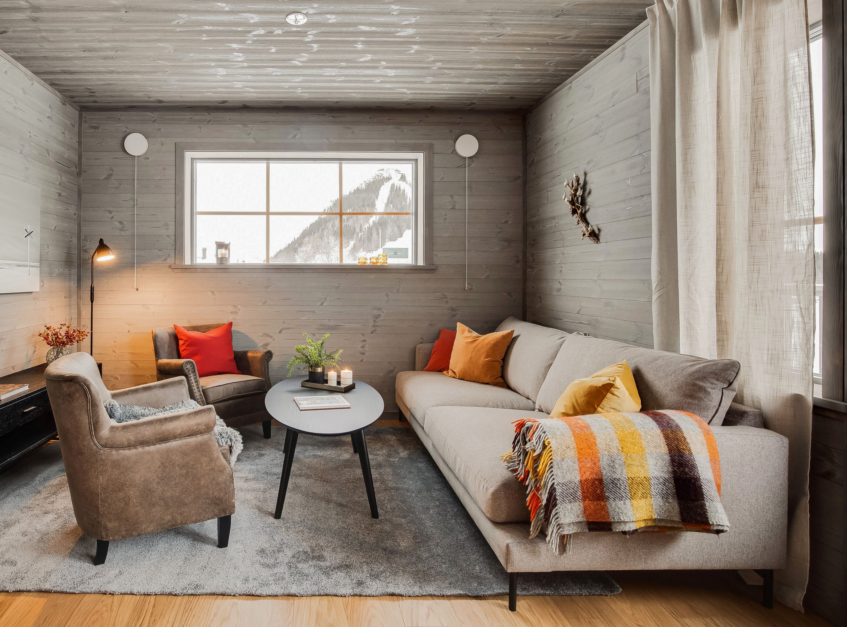 För trevlig umgänge. Berget skymtar.