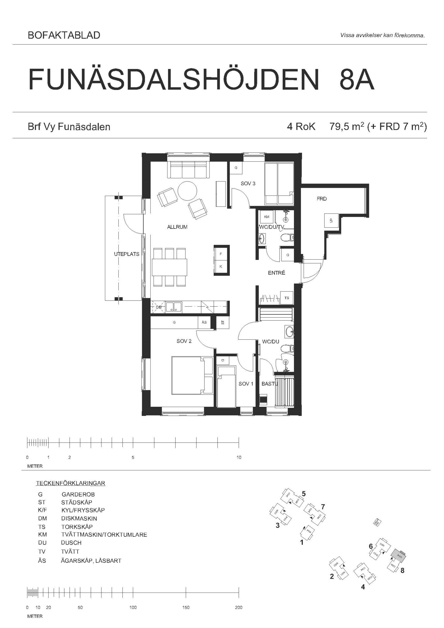 Planritning 8A, markplan.
