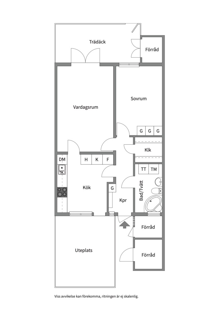 Planlösning från Storholmsvägen 48, Såld i Östra Orminge, Nacka