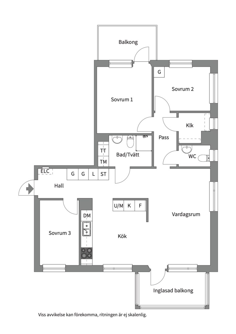 Planlösning från Tollare torg 4, 2/2 tr, Såld i Tollare, Nacka