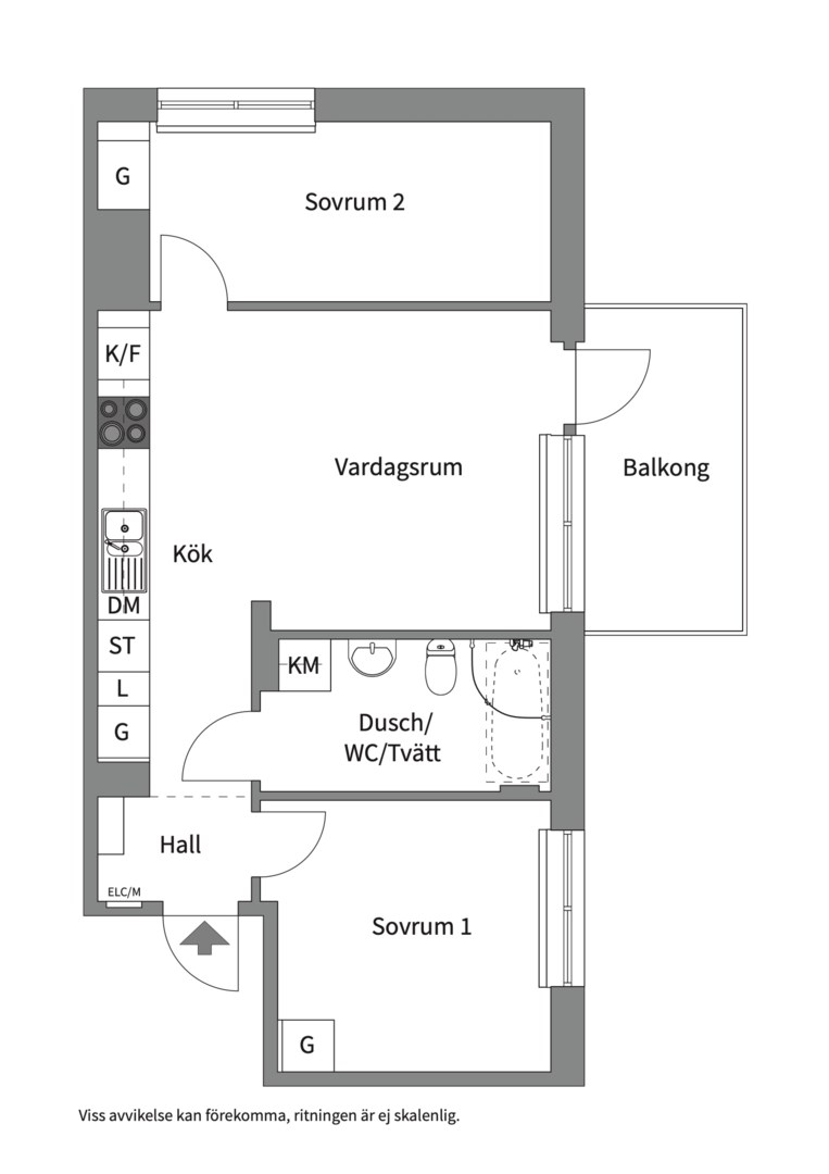 Planlösning från Tollareslingan 12, 9 tr, Såld i Tollare, Nacka