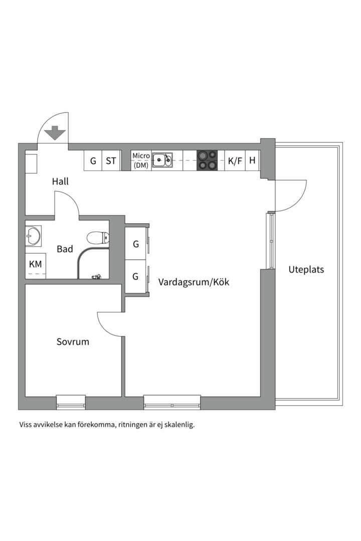 Planlösning från Stig Lindbergs gata 10, Såld i Porslinskvarteren, Värmdö