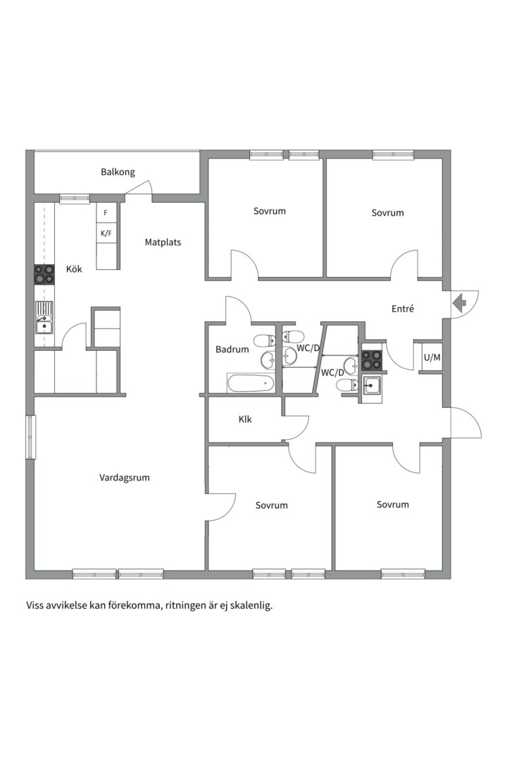 Planlösning från Bellmansgatan 18, Såld i Bellman, Uppsala