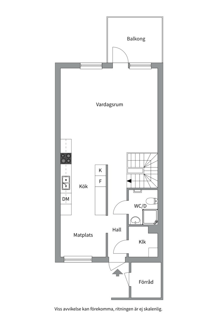 Planlösning från Diligensvägen 114, Såld i Jarlaberg, Nacka