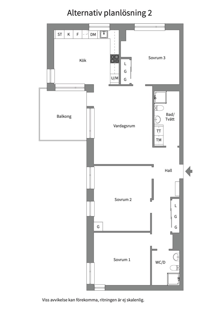 Planlösning från Tollare strand 7, 6 tr, Såld i Tollare, Nacka