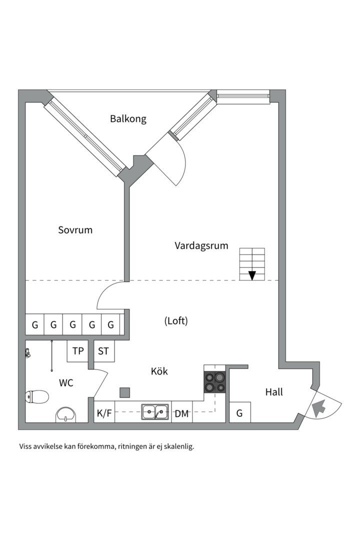 Planlösning från Stig Lindbergs Gata 17A, Såld i Porslinskvarteren, Värmdö