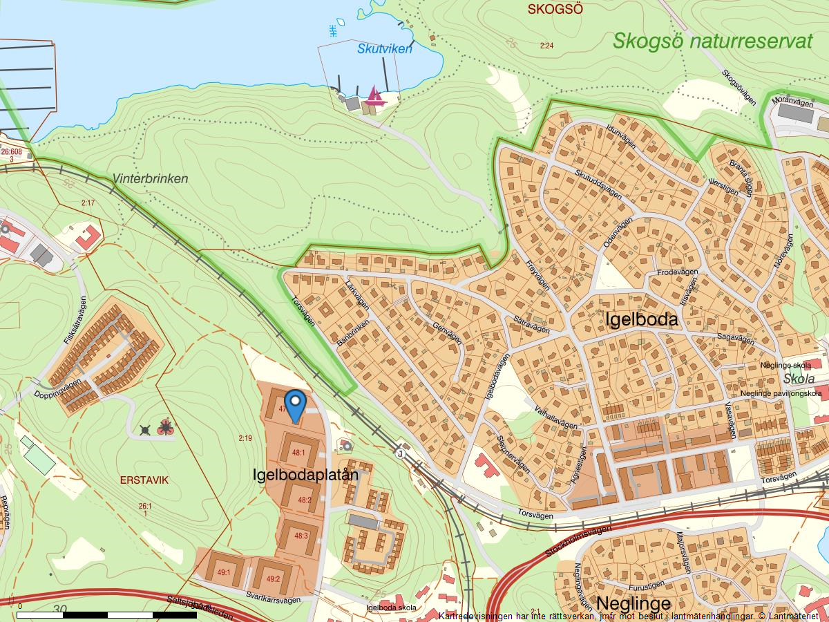 Bostadsbild från Vinterbrinksvägen 49, 2tr, Såld i Igelbodaplatån - Saltsjöbaden, Nacka