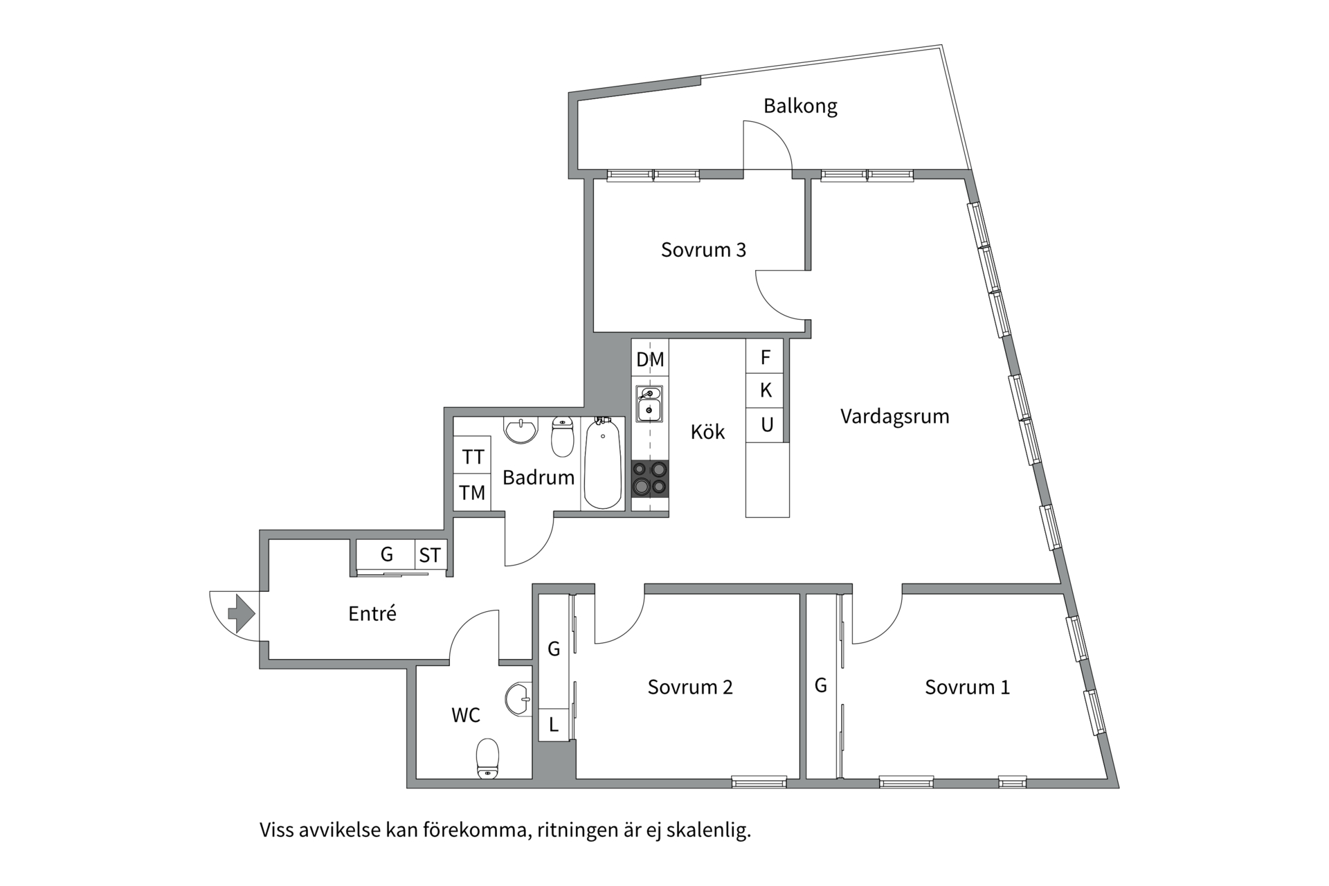 Bostadsbild från Stationsgatan 24, Såld i Fålhagen, Uppsala