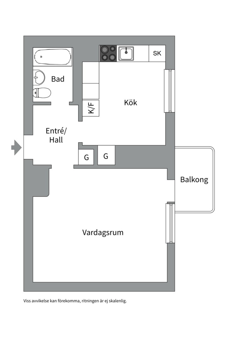 Planlösning från Lindsbergsgatan 13 B, Såld i Sommarro, Uppsala