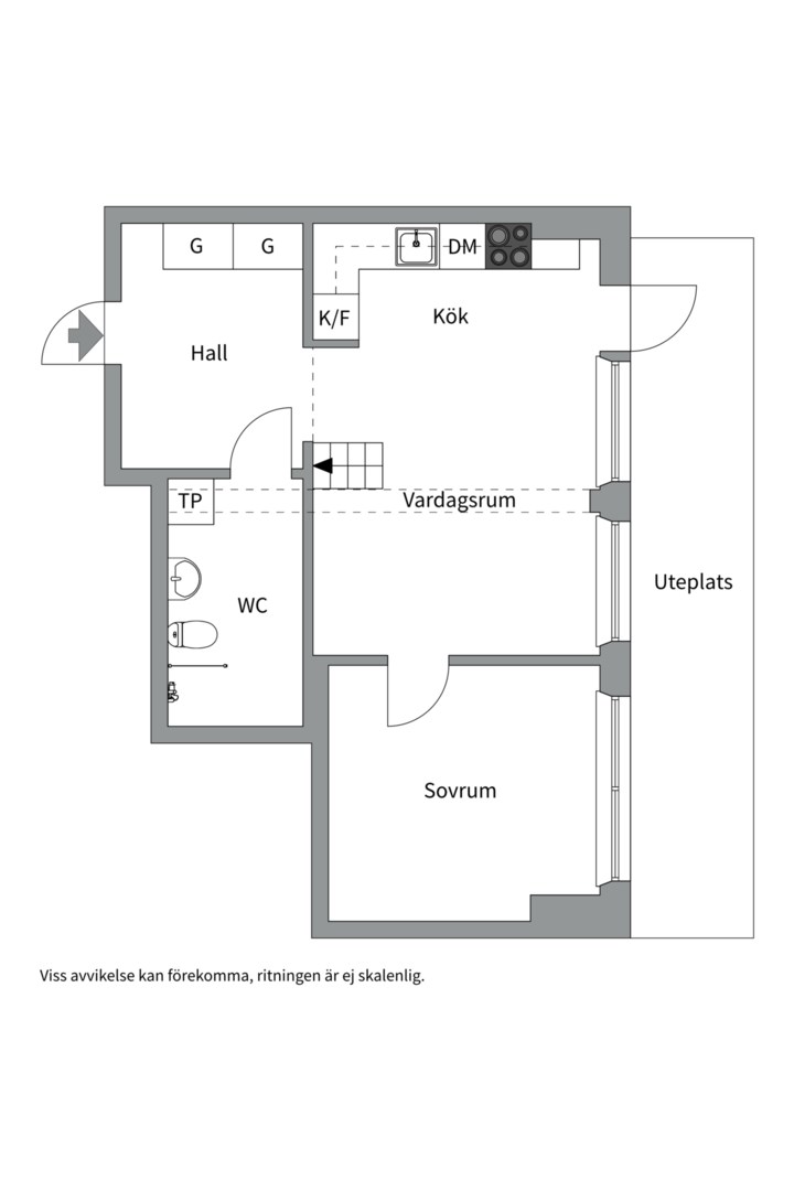 Planlösning från Stig Lindbergs gata 19A, Såld i Porslinskvarteren, Värmdö