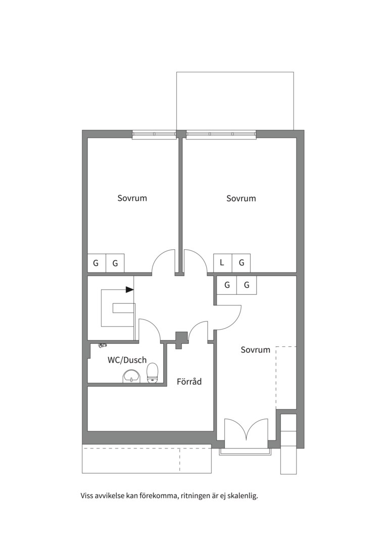 Planlösning från Storholmsvägen 30, Såld i Östra Orminge, Nacka