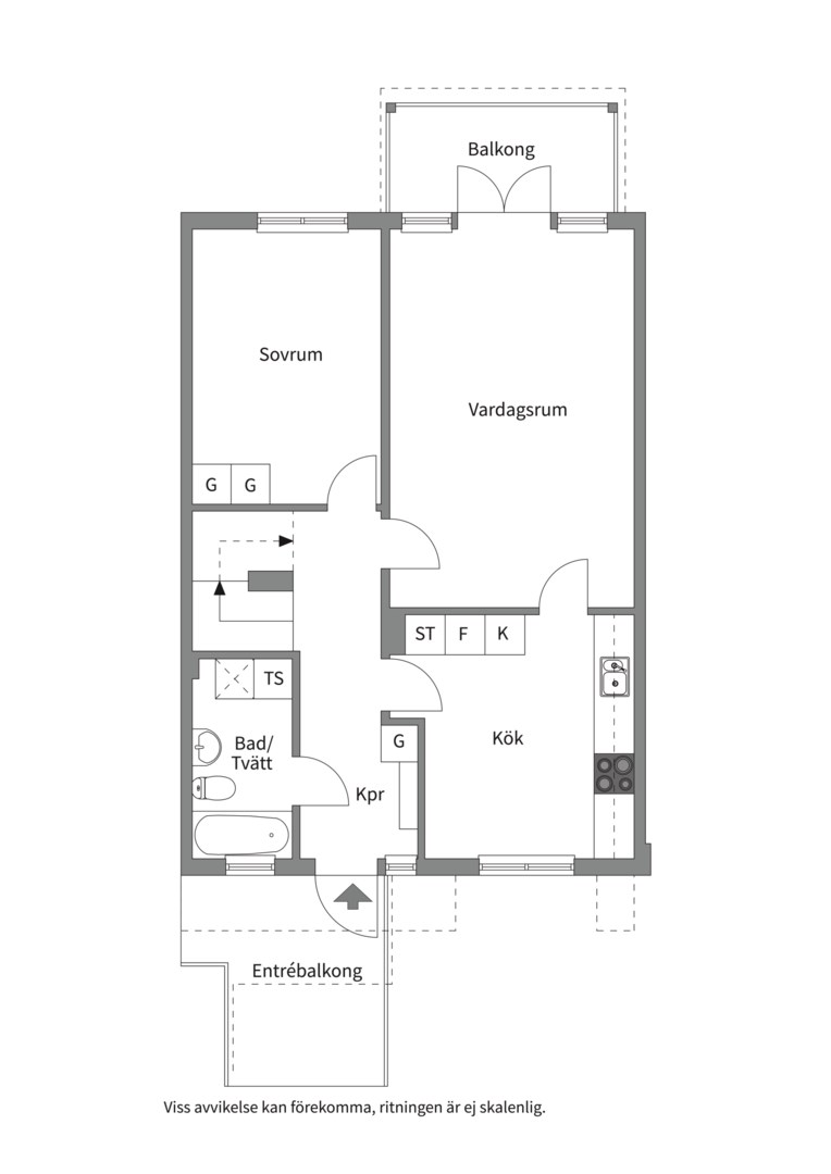 Planlösning från Storholmsvägen 30, Såld i Östra Orminge, Nacka