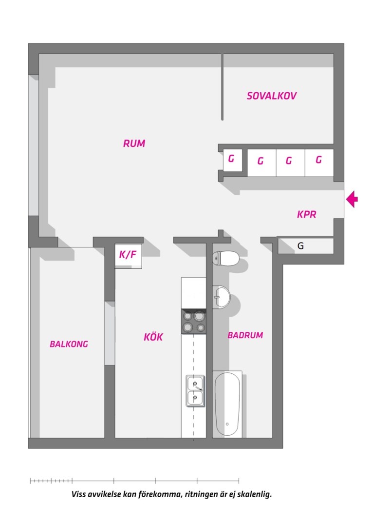 Planlösning från Leopoldsgatan 34, Snart till salu i Nyby, Uppsala