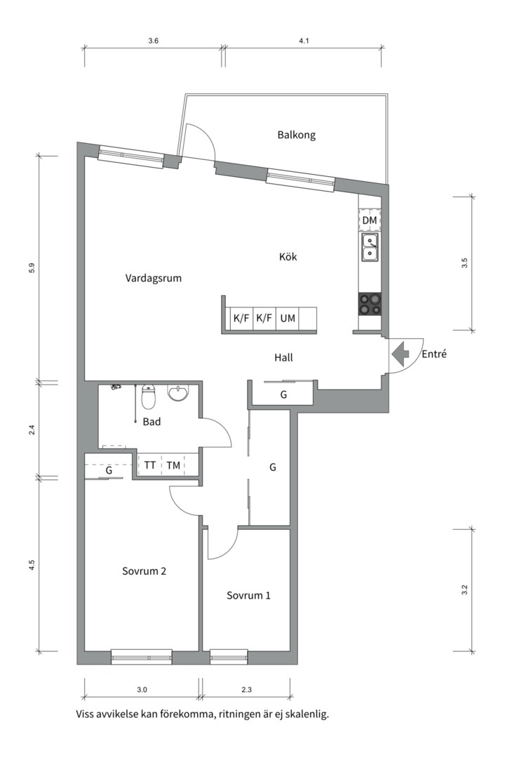 Bostadsbild från Ljusbärargatan 9, Såld i Kapellgärdet, Uppsala