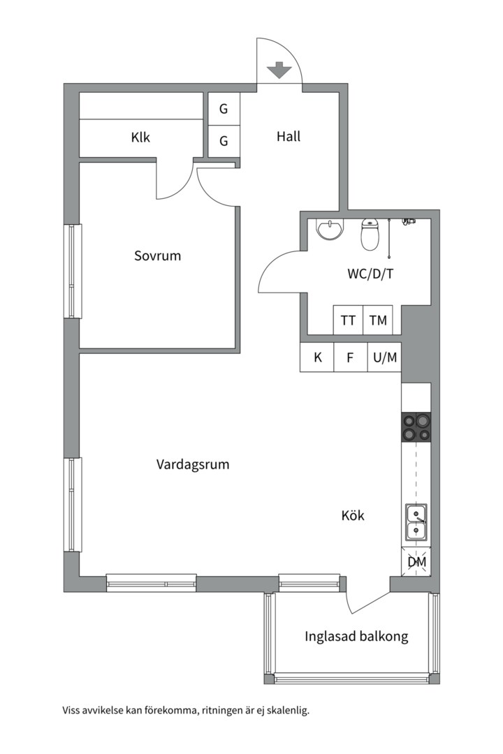 Planlösning från Ekgränd 1, 10 tr, Såld i Ekudden, Nacka