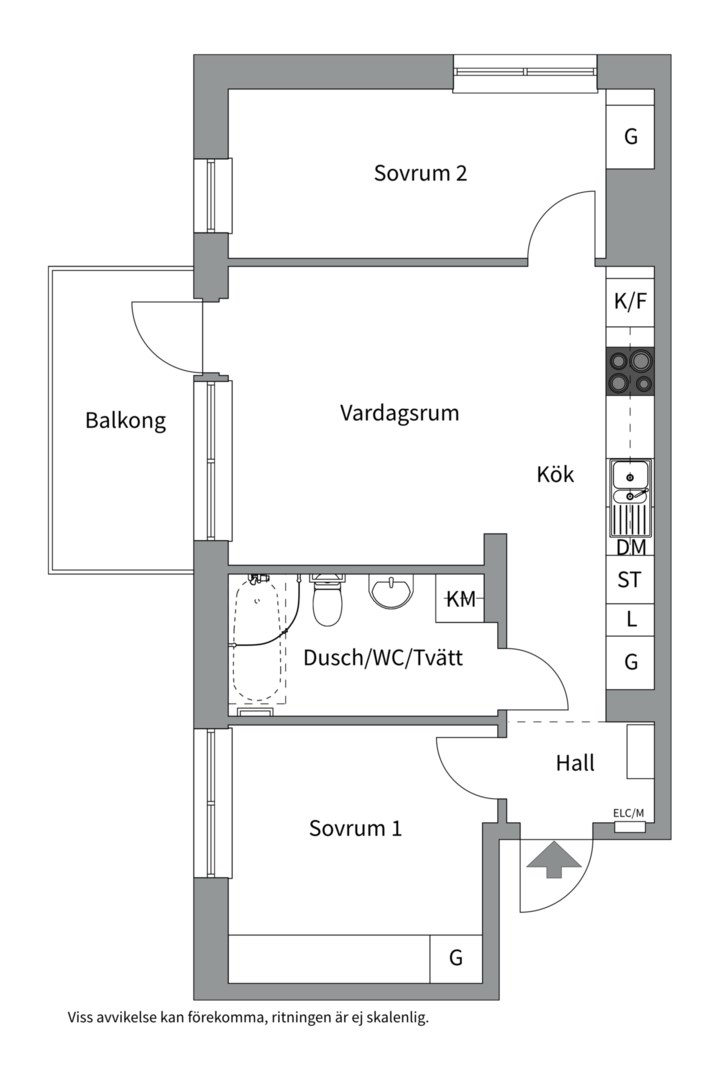 Planlösning från Tollareslingan 22, 9 tr, Såld i Tollare, Nacka